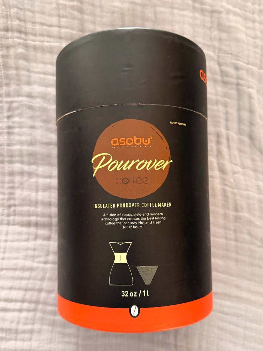 NIB - Asobu 32 oz. Insulated Pour Over Coffee Maker